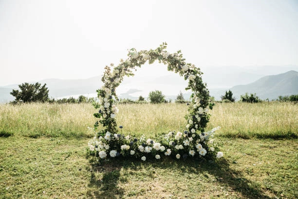 Ornamentação de casamento simples